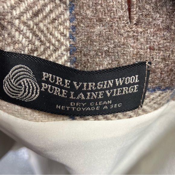 Vintage Bianca Plaid Single Button Wool Blazer Jacket Womens 12 Preppy Classic - Picture 15 of 15